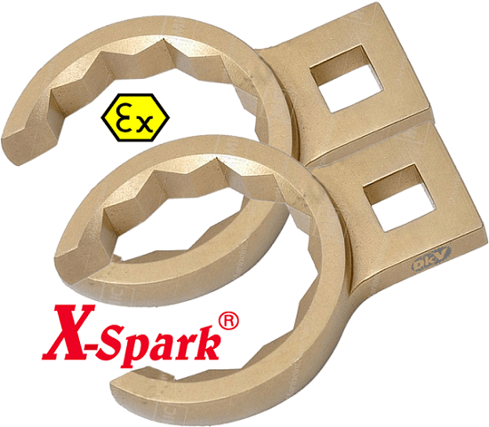 khau lai chong chay no x-spark 164B-1008 , x-spark non sparking crow foot wrench 164B-1008