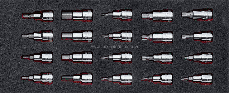 Khay dung cu Bahco FF1E2209, Bahco soft foam insert FF1E2209