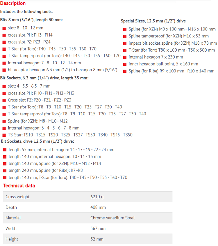 Khay dụng cụ BGS 4017, BGS soft foam inserts 4017