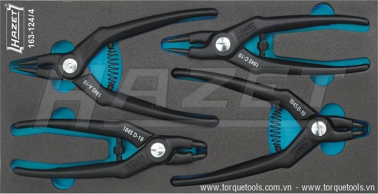 Khay dụng cụ Hazet 163-124/4, Hazet plastic foam inserts 163-124/4