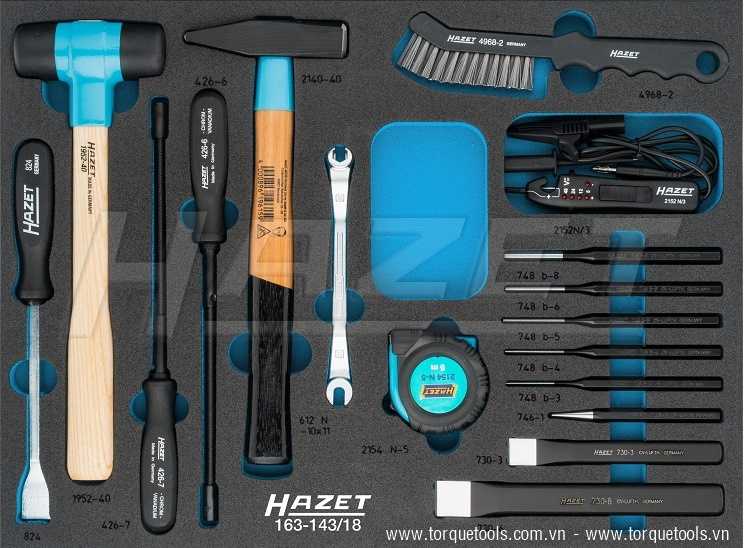 Khay dụng cụ Hazet 163-148/18, Hazet plastic foam inserts 163-148/18