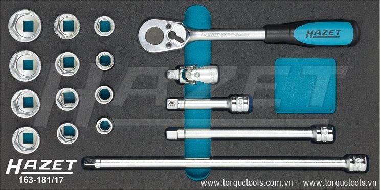 Khay dụng cụ Hazet 163-181/17, Hazet soft foam inserts 163-181/17