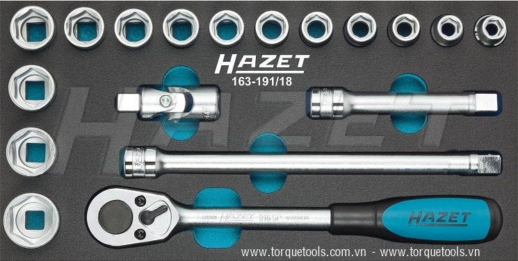 Khay dụng cụ Hazet 163-191/18, Hazet plastic foam inserts 163-191/18
