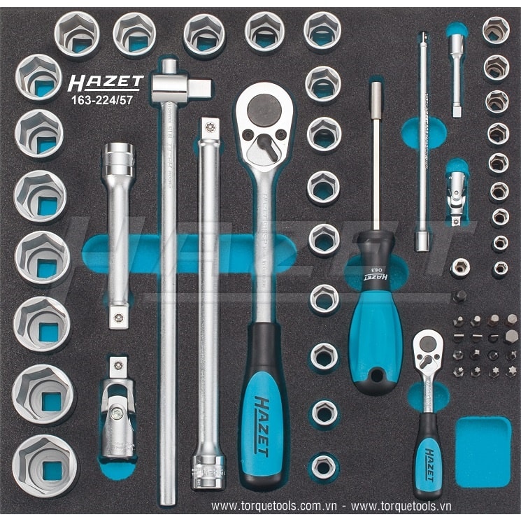Khay dụng cụ Hazet 163-224/57, Hazet plastic foam inserts 163-224/57