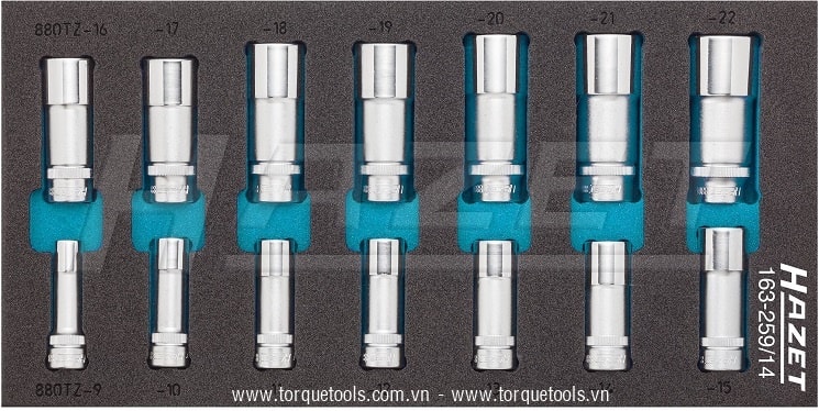 Khay dụng cụ Hazet 163-259/14, Hazet plastic foam inserts 163-259/14