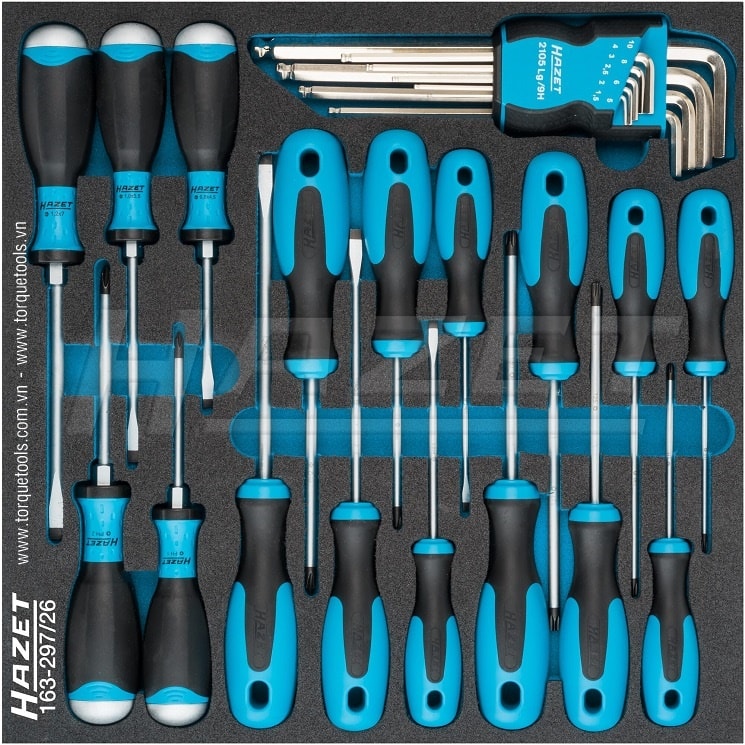 Khay dụng cụ Hazet 163-297/26, Hazet plastic foam inserts 163-297/26