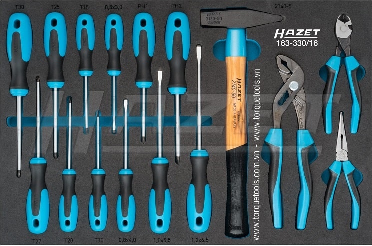 Khay dụng cụ Hazet 163-330/16, Hazet plastic foam inserts 163-330/16