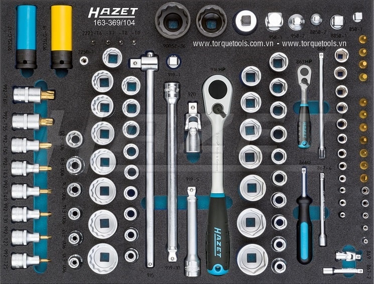 Khay dụng cụ Hazet 163-369/104, Hazet plastic foam inserts 163-369/104