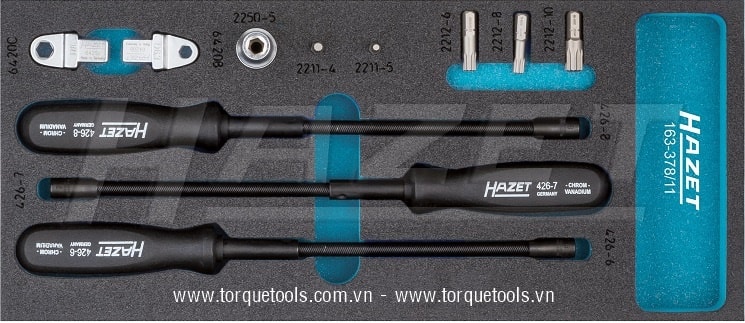 Khay dụng cụ Hazet 163-378/11, Hazet plastic foam inserts 163-378/11