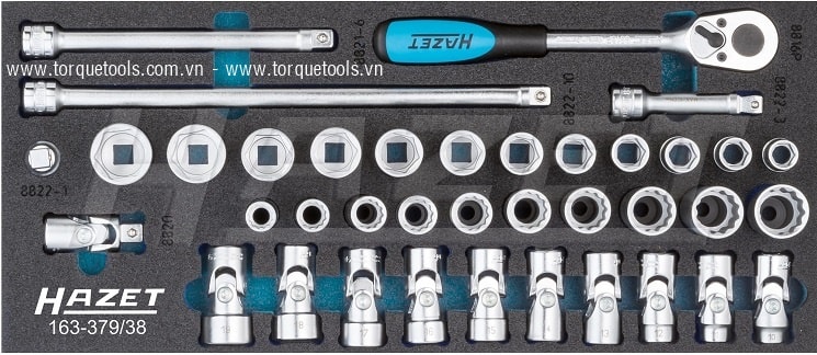 Khay dụng cụ Hazet 163-379/38, Hazet plastic foam inserts 163-379/38