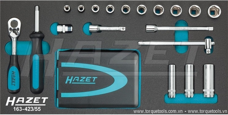 Khay dụng cụ Hazet 163-423/55, Hazet plastic foam inserts 163-423/55