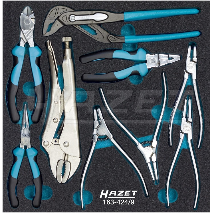 Khay dụng cụ Hazet 163-424/9, Hazet plastic foam inserts 163-424/9
