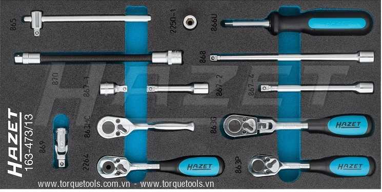 Khay dụng cụ Hazet 163-473/13, Hazet plastic foam inserts 163-473/13