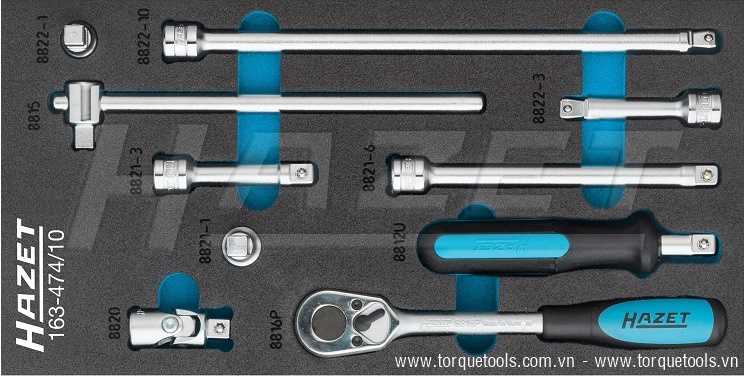 Khay dụng cụ Hazet 163-474/10, Hazet plastic foam inserts 163-474/10