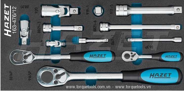 Khay dụng cụ Hazet 163-476/12, Hazet plastic foam inserts 163-476/12