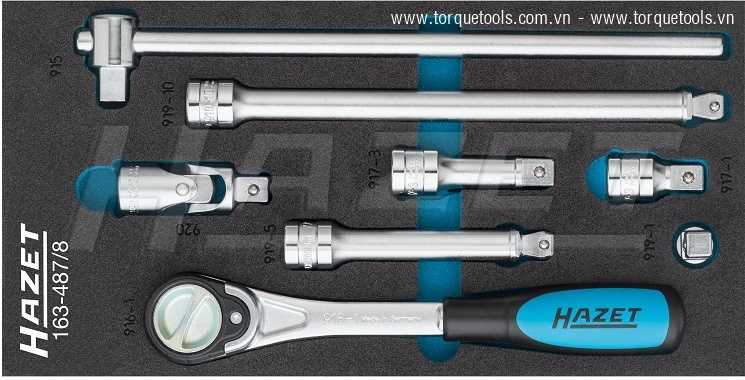 Khay dụng cụ Hazet 163-487/8, Hazet plastic foam inserts 163-487/8
