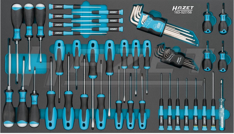 Khay dụng cụ Hazet 163-527/56, Hazet plastic foam inserts 163-527/56