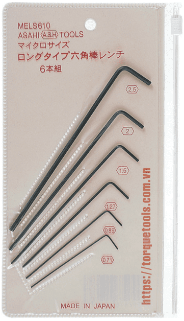 bo luc lang asahi MELS610, asahi hexagon key wrench MELS610