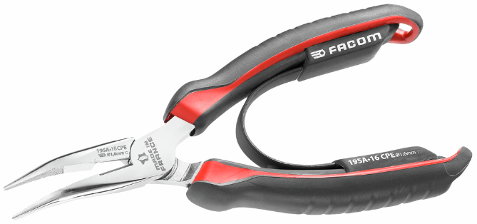 kim cat facom 195A.16CPE, facom  long half-round nose pliers 195A.16CPE