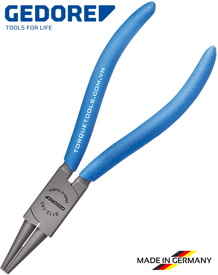 Kìm mũi nhọn Gedore 8112-140 TL, Gedore round nose pliers 8112-140 TL