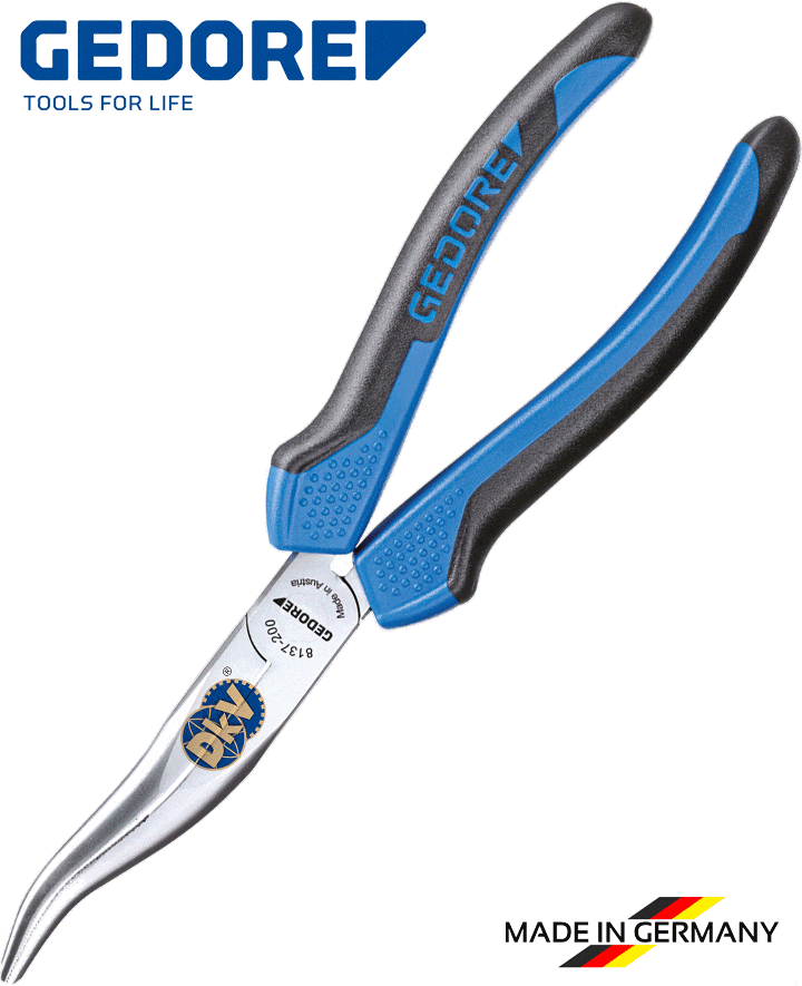 Kìm mũi nhọn Gedore 8137-200 JC, Gedore round nose pliers 8137-200 JC