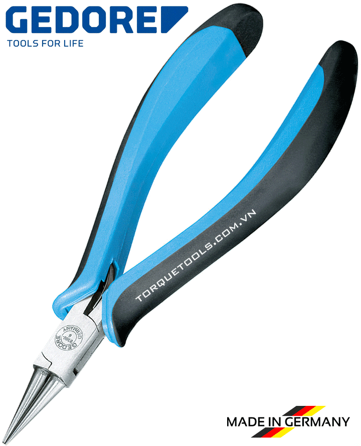 kim mo nhon chong tinh dien gedore 8308-6, gedore esd Round nose electronic pliers 8308-6