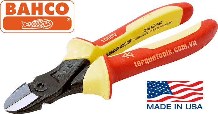 kim cat cach dien bahco 2101s-140, bahco vde cutting pliers 2101s-140