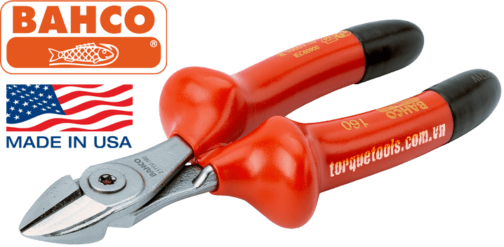 kim cat cach dien bahco 2171v-160, bahco vde cutting pliers 2171v-160