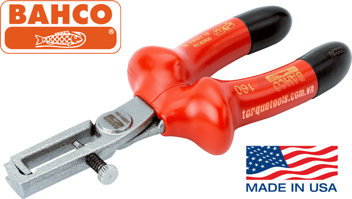 Kìm cách điện tuốt dây Bahco 2223V-160, Bahco VDE Wire Stripping pliers 2223V-160