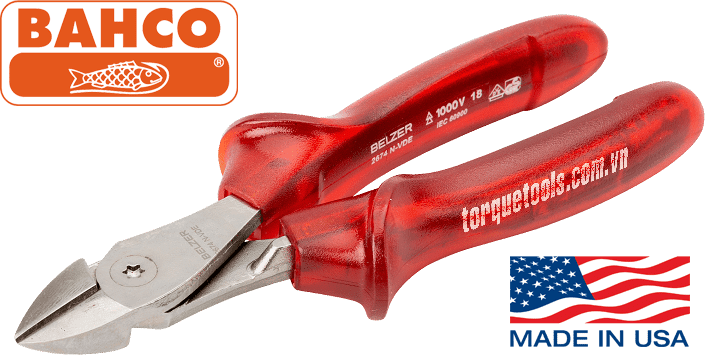 Kìm cắt cách điện Bahco 2674 NVDE, Bahco VDE cutting pliers 2674 NVDE