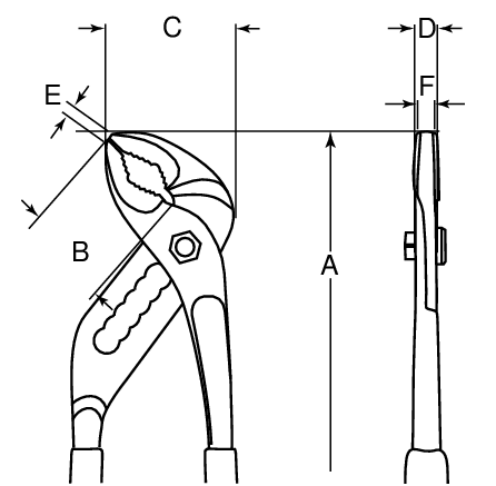 Kìm cách điện mỏ quạ Bahco 7224S, Bahco VDE combination pliers 7224S