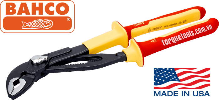 Kìm cách điện mỏ quạ Bahco 7224S, Bahco VDE combination pliers 7224S