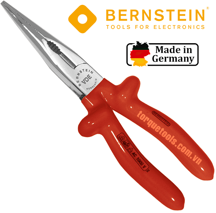 kim mui nhon cach dien bernstein 13-207-vde, bernstein vde flat nose pliers 13-207-vde
