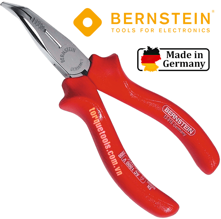 kim mui nhon cach dien bernstein 13-916-vde, bernstein vde flat nose pliers 13-916-vde