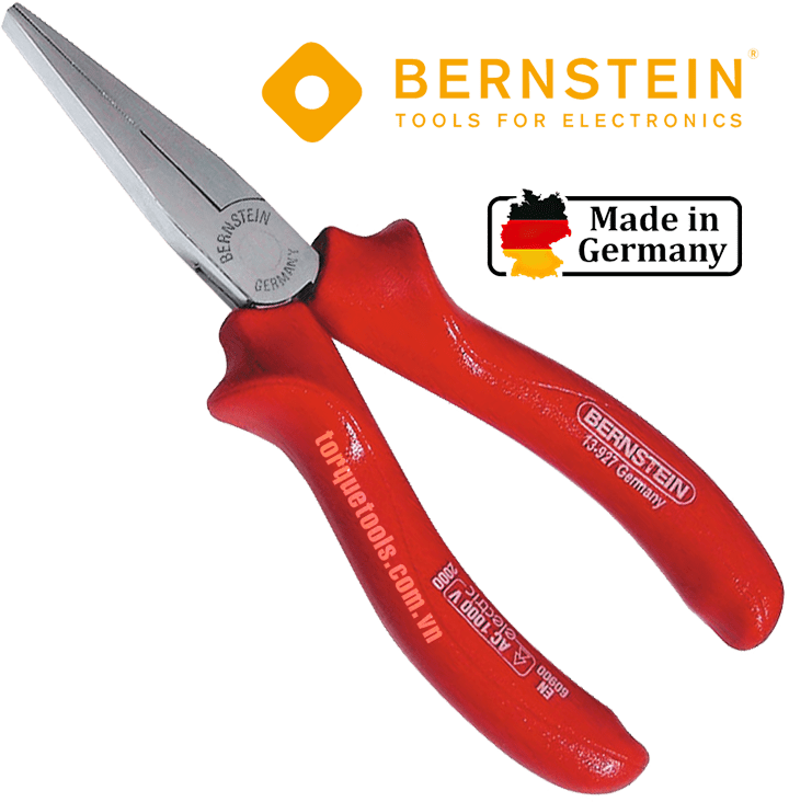 kim mui nhon cach dien bernstein 13-927-vde, bernstein vde flat nose pliers 13-927-vde