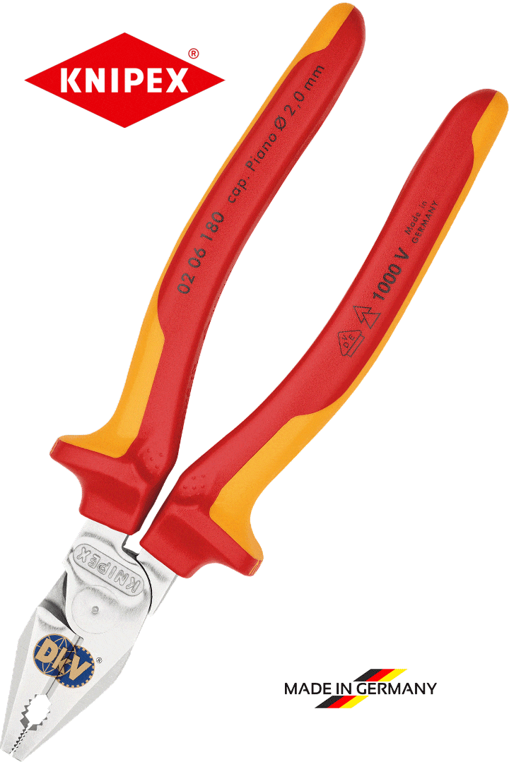 kim cach dien da nang knipex 02 06 225, knipex vde combination pliers 02 06 225