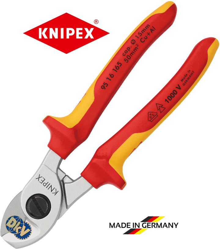 kim cat cach dien knipex 95 16 165 , knipex vde cutting pliers 95 16 165