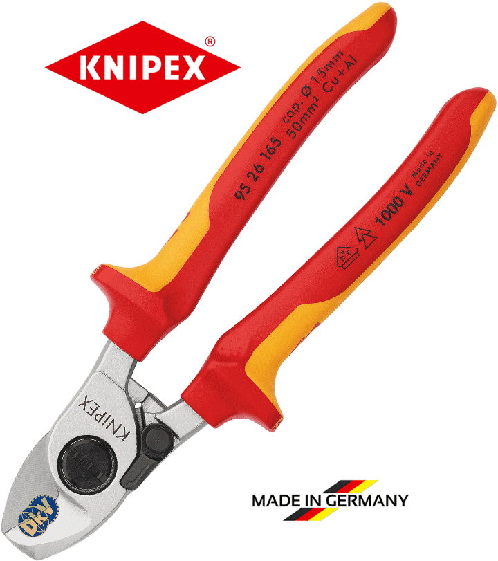 kim cat cach dien knipex 95 26 165 , knipex vde cutting pliers 95 26 165
