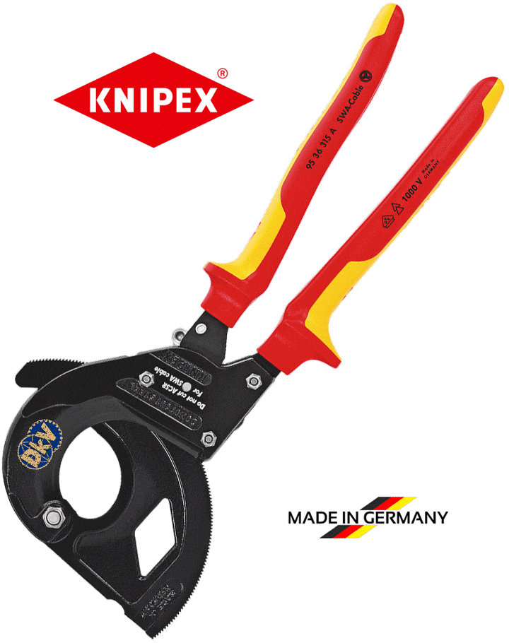 kim cat cach dien knipex 95 36 315 A, knipex vde cutting pliers 95 36 315 A