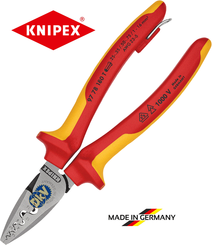 Kìm bấm cốt Knipex 97 78 180 T, Knipex crimping pliers 97 78 180 T