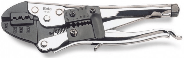kim chết beta 1605, beta self-locking pliers for insulated terminals 1605