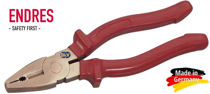 Kìm đa năng chống cháy nổ Endress 0602000C, Endress non sparking Combination plier 0602000C