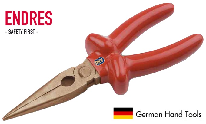 Kìm mũi dài chống cháy nổ Endress 0631802C , Endress non sparking long nose plier 0631802C