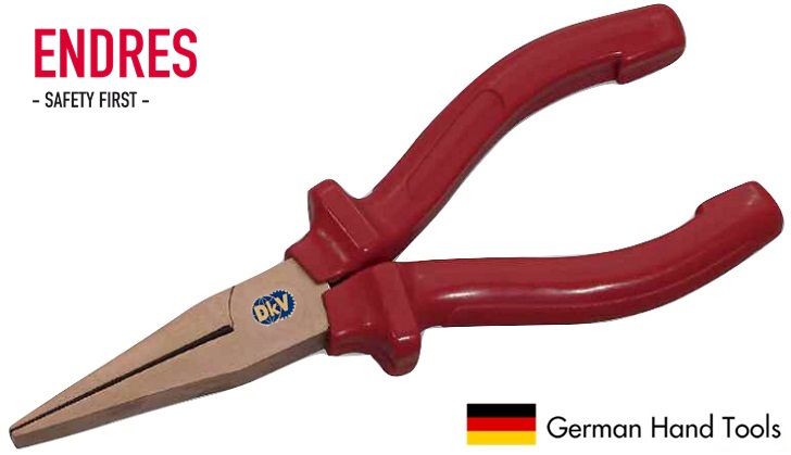 Kìm mũi phẳng chống cháy nổ Endress 0641200C, Endress non sparking flat nose plier 0641200C