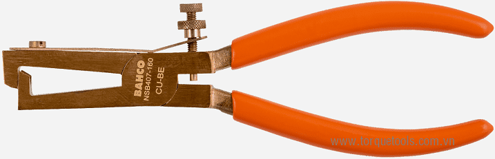 Kìm tuốt chống cháy nổ Bahco nsb407-160 , bahco non sparking stripping plier nsb407-160