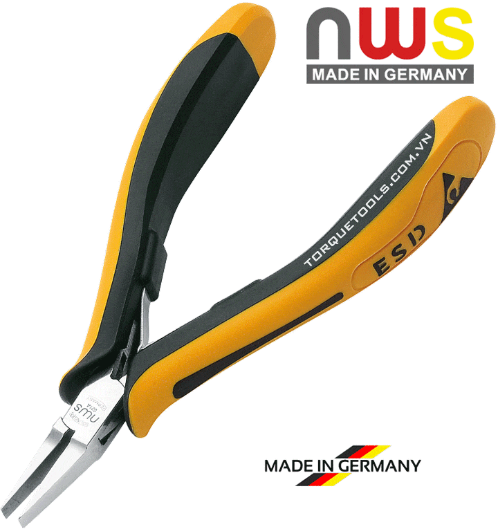 kim mo nhon chong tinh dien nws 021a-79-esd-115-sb, nws flat nose pliers esd 021a-79-esd-115-sb