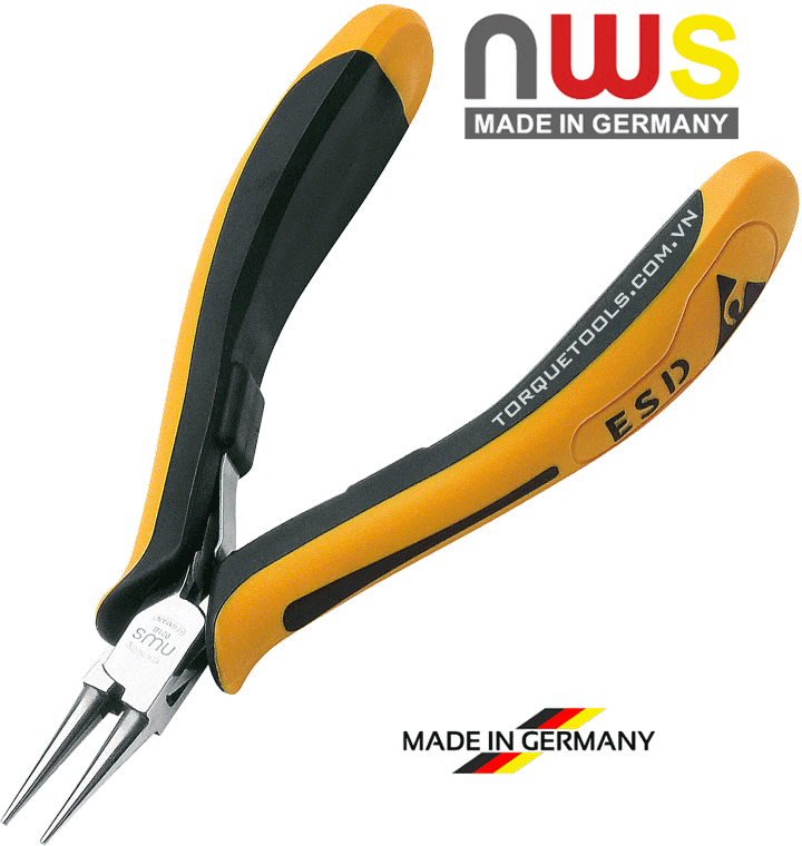 kim mo nhon chong tinh dien nws 021B-79-esd-115, nws flat nose pliers esd 021B-79-esd-115