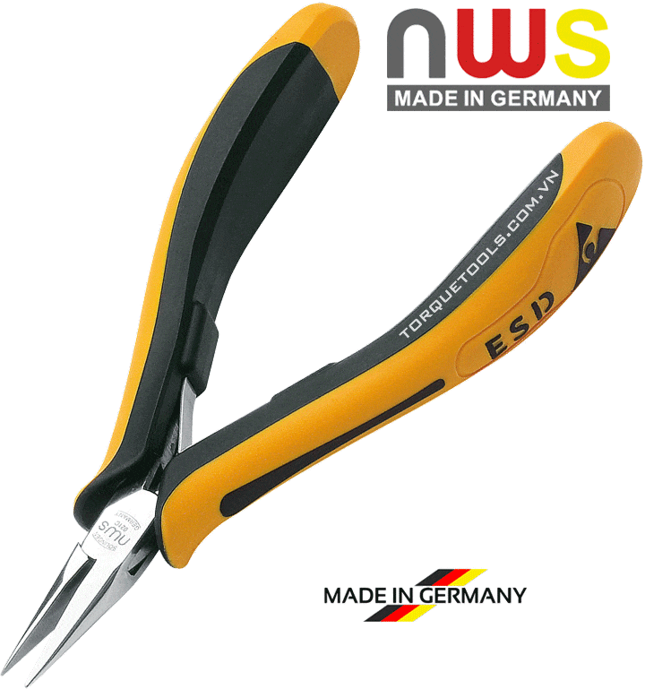 kim mo nhon chong tinh dien nws 021c-79-esd-115-SB, nws chain nose pliers esd 021c-79-esd-115-SB