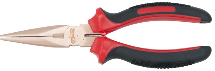 Kìm mũi phẳng chống cháy nổ KS Tools 962.0610 , KS Tools non sparking telephone nosed pliers 962.0610 