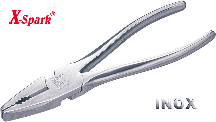 kim đa nang inox x-spark 8311-1002, x-spark inox combination pliers 8311-1002